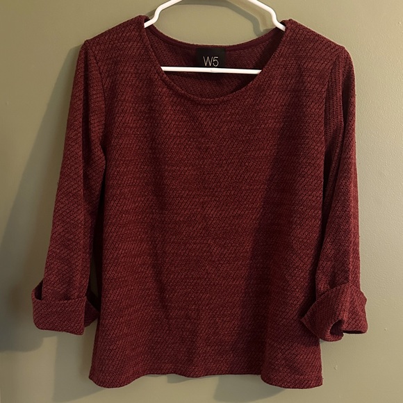 W5 Tops - W5 Women's Rich Burgundy Blouse